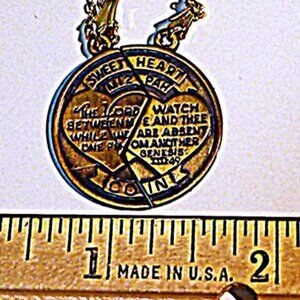 Mizpah Split Coin Necklace Set